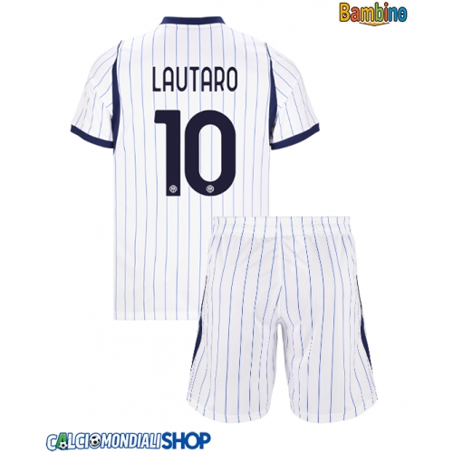 Maglie da calcio Inter Milan Lautaro Martinez #10 Seconda Maglia Bambino 2026-27 Manica Corta + Pantaloni corti)
